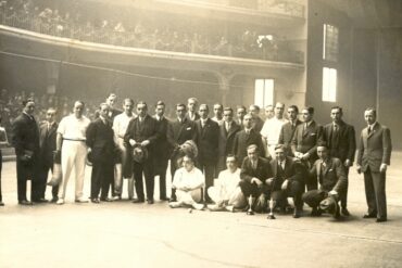 Inauguración de un frontón en Barcelona.