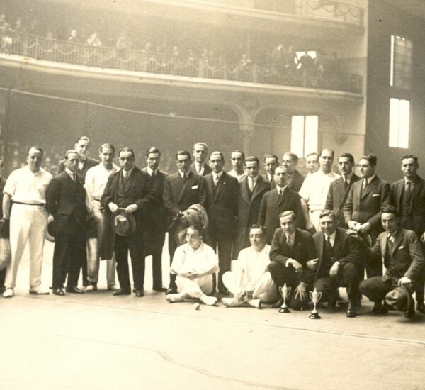 Inauguración de un frontón en Barcelona.
