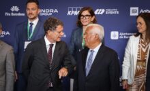 Jaume Guardiola y António Costa en la reunión anual del Cercle d'Economia.