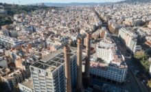 Vistas de Barcelona desde el Paral·lel.