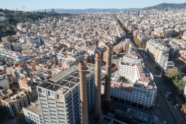 Vistas de Barcelona desde el Paral·lel.