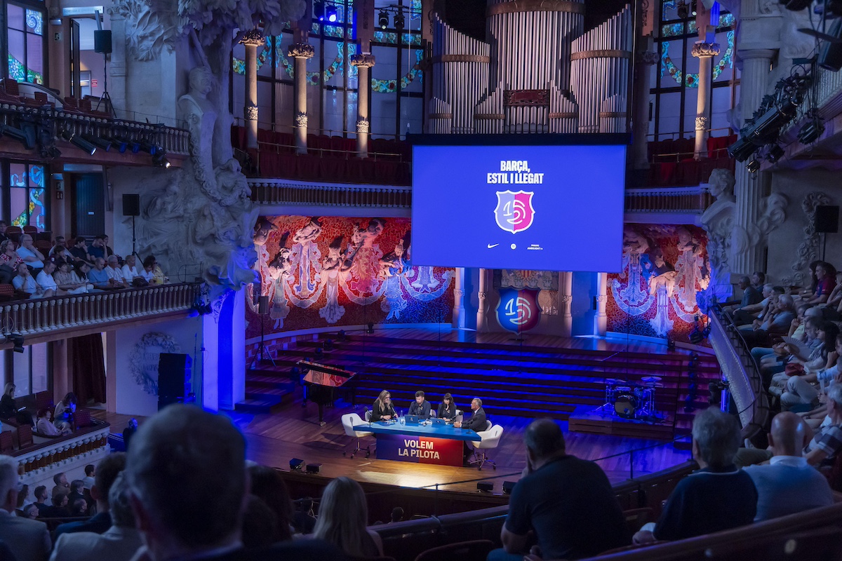 Aniversario del Barça en el Palau de la Música Catalana.