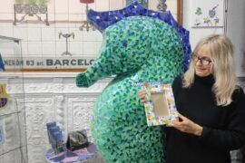 Angelika Heinbach, tallerista de trencadís.