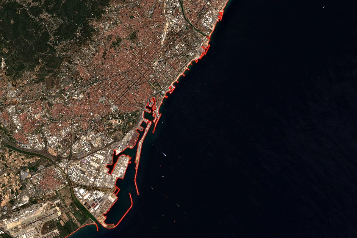 La tecnologia Sorraline de la startup permet fer un seguiment de la línia de la costa. 