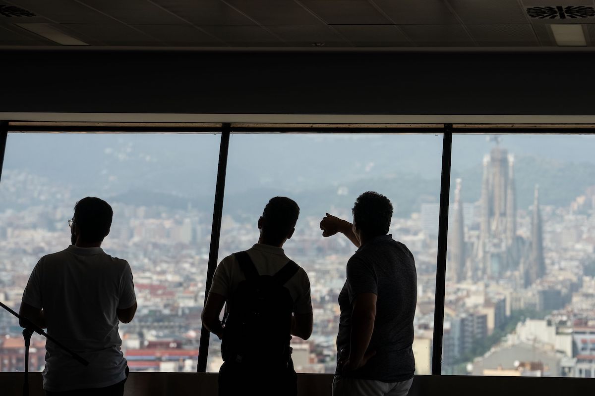 Vistes de la Sagrada Família des de l’AC37 CLUB. 