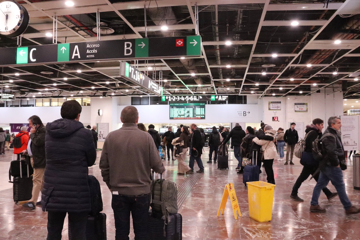 Estació de Sants durant l'aturada de Rodalies per Laura Fíguls : ACN